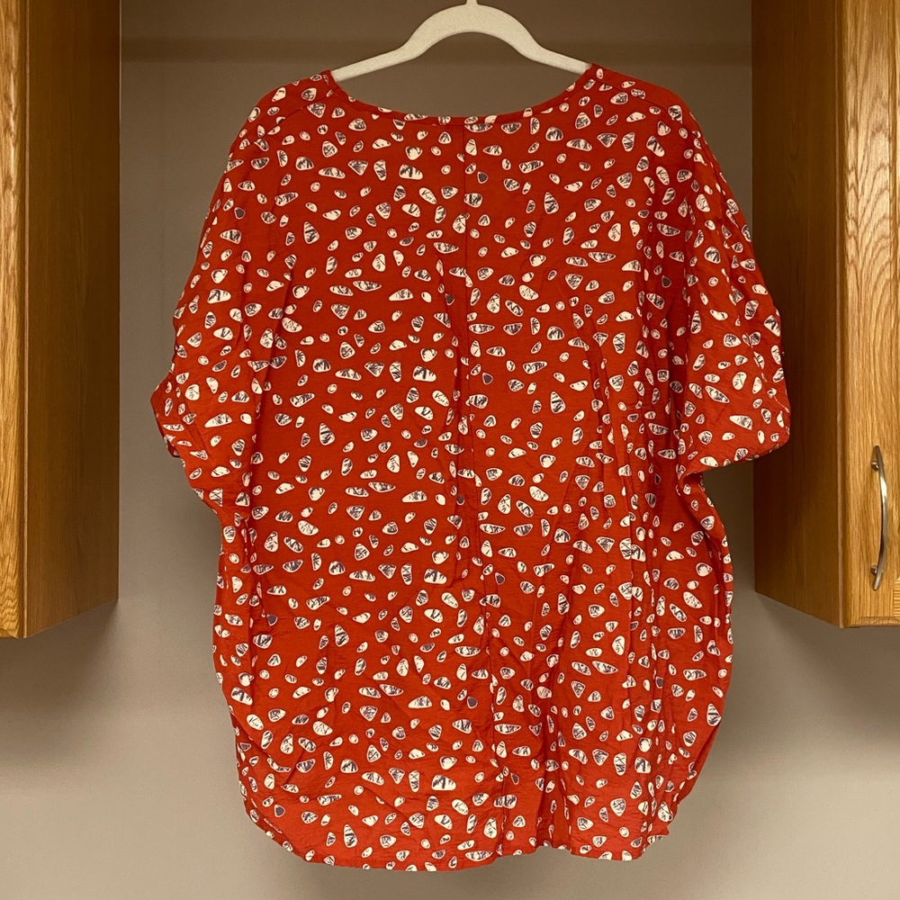 Flaunt Boutique Rust Pebble Blouse - Picture 6 of 10